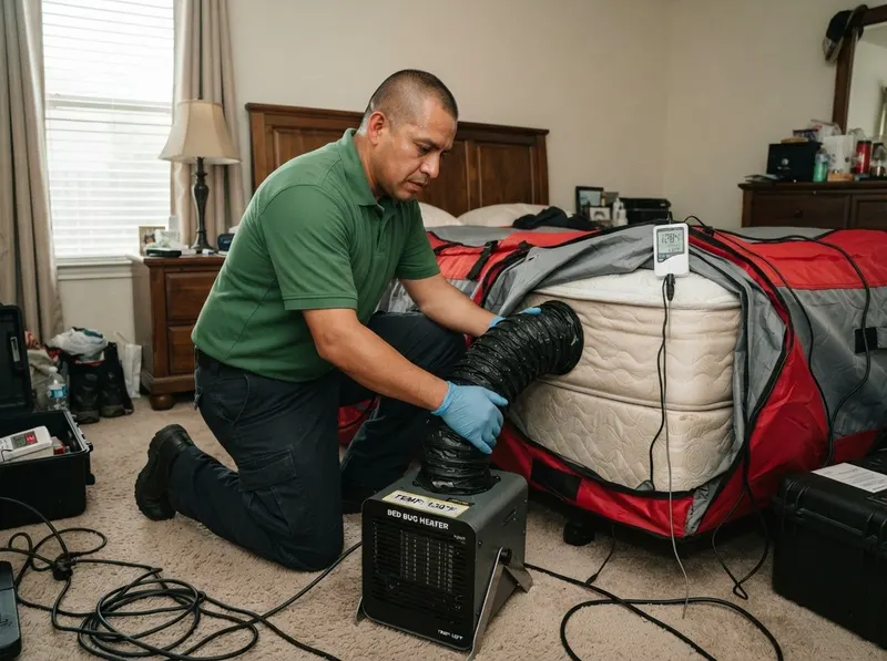 Bed Bug Heat & Residual Remediation in Houston, TX